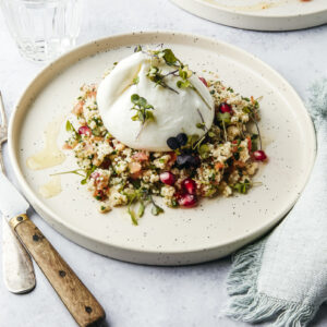 Taboulé à la Mozzarella, Grenade et Pignons