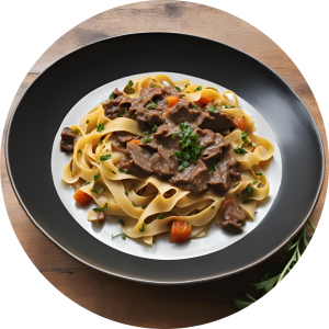 daube de boeuf tagliatelles