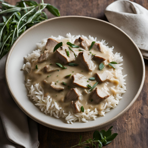 Blanquette de veau à la sauge, riz basmati