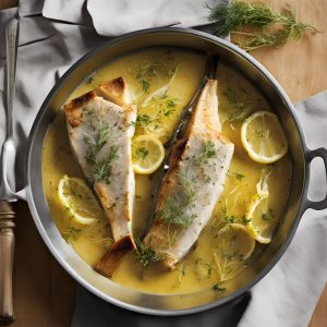 Espadon confit, casserole de Fenouil et citron