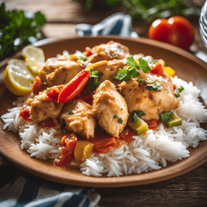 Poulet Basquaise, Riz Basmati