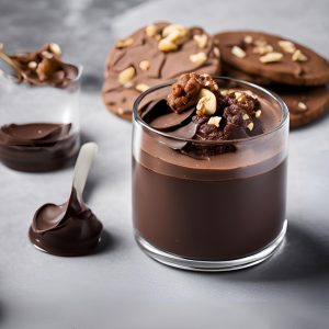 Verrine Cookies, Chocolat Noir et Crémeux Praliné