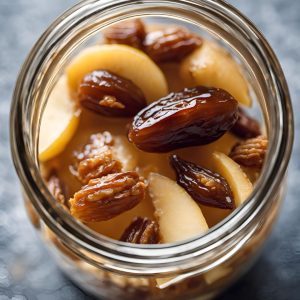verrine poire dattes amandes